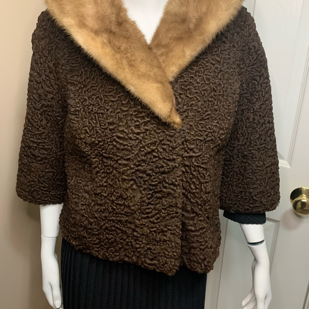 Brown mink jacket - Picture 6 of 16